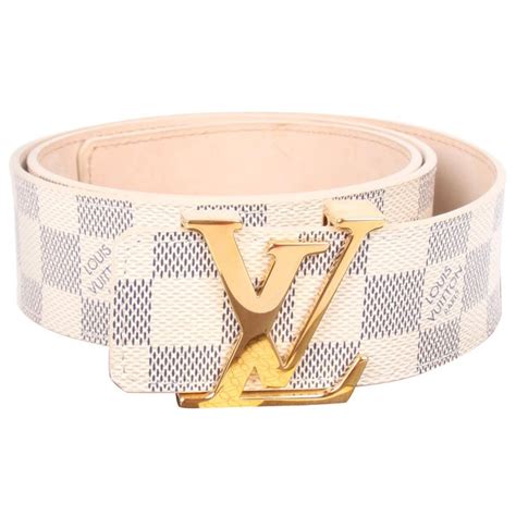 lv blue belt|louis vuitton blue damier belt.